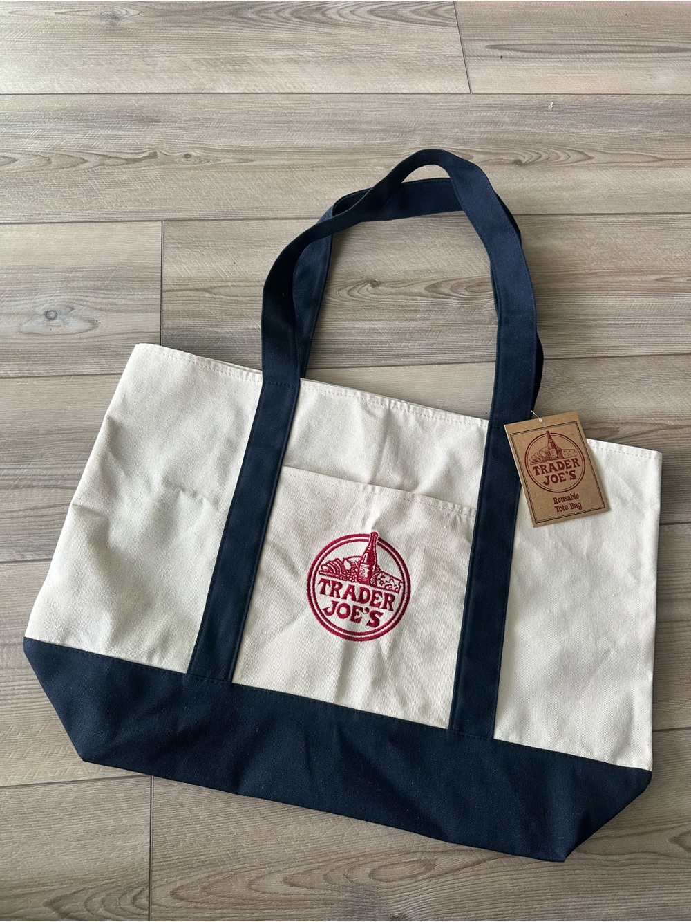 The “OG” Trader Joe’s reusable Large Navy canvas tote